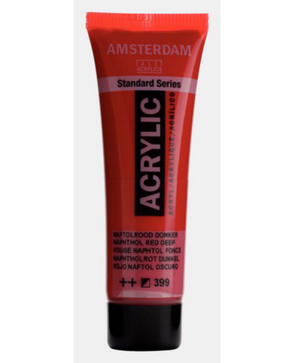 Amsterdam, Acrylic, Art & School, Paint, 20ml, 974510, Napthol Red Deep